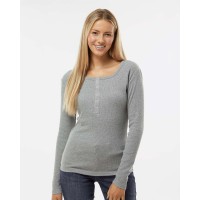Boxercraft Women's Harper Long Sleeve Henley (discontinued-stock may be limited)