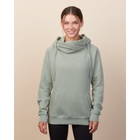 Ladies Classic Fleece Funnel Neck Pullover Hood